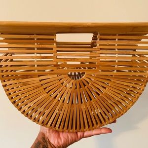 Cult Gaia style bamboo bag